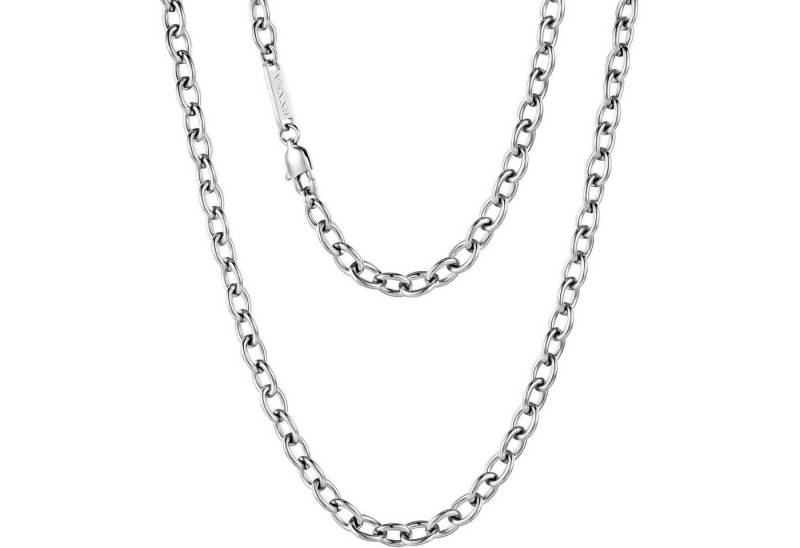 LuxusKollektion Schmuckset Halskette Kabelkette Edelstahl 18K Gold Silbrig-3mm 45.0 Zentimeter von LuxusKollektion