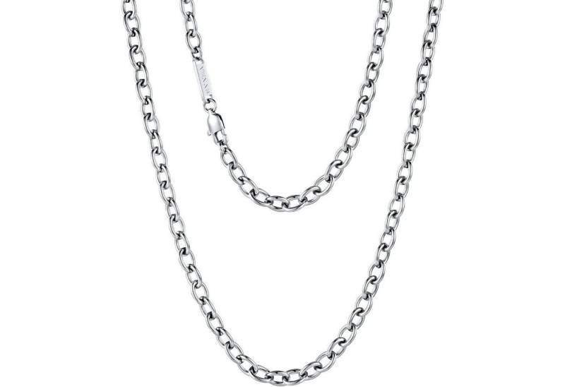 LuxusKollektion Schmuckset Kabelkette 18K Gold beschichtet Edelstahl Silbrig-2mm 65.0 Zentimeter von LuxusKollektion