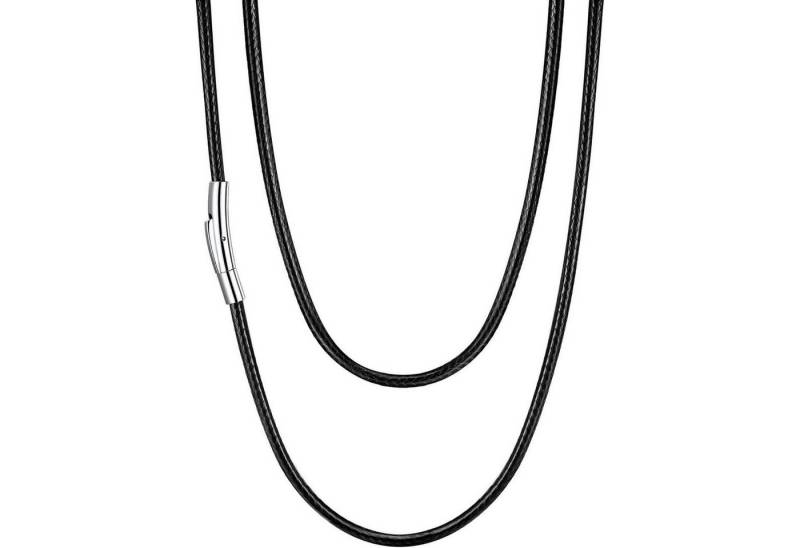 LuxusKollektion Schmuckset Kette Damen Herren Wachsschurkette 01 Schwarz(3mm) 61.0 Zentimeter von LuxusKollektion