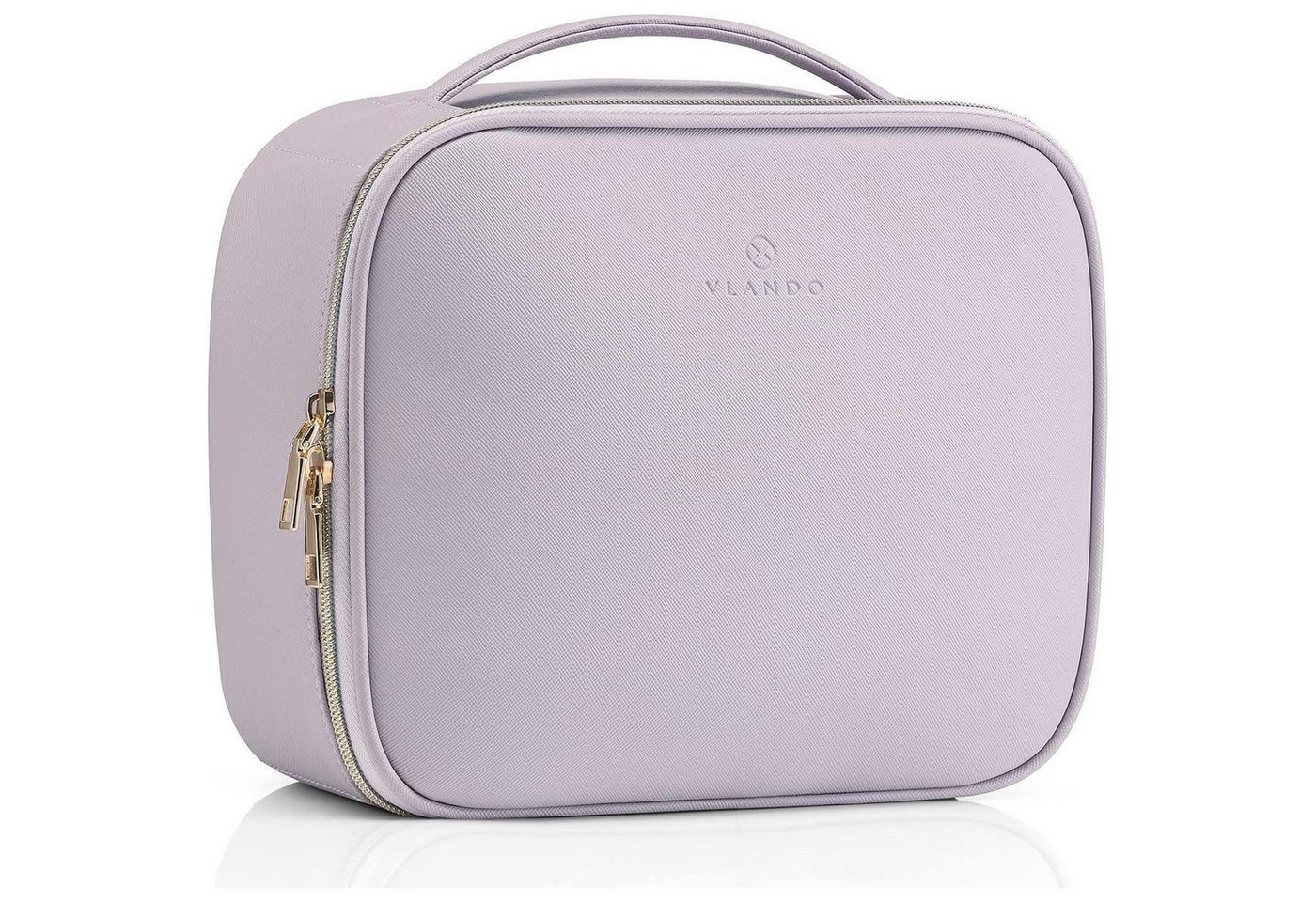 LuxusKollektion Schmuckset Kosmetiktasche Reise Makeup Damen Wasserdicht 1. Leder Lila von LuxusKollektion