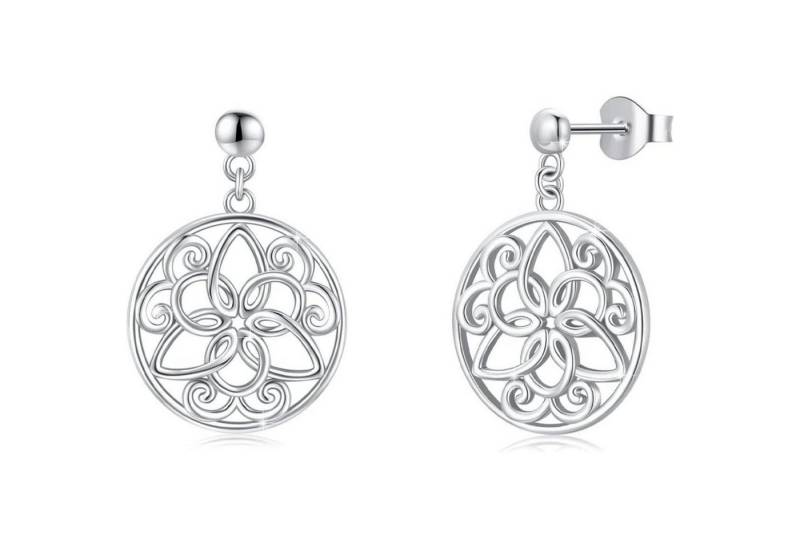 LuxusKollektion Schmuckset Ohrringe 925 Silber Damen Herz Mond Baumel Keltische Ohrstecker von LuxusKollektion