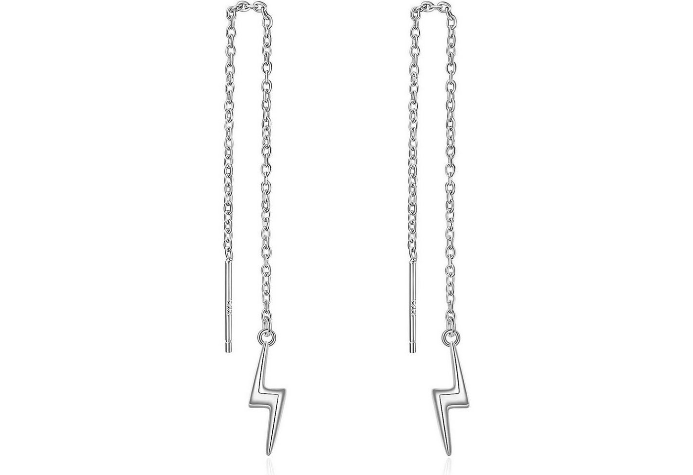 LuxusKollektion Schmuckset Ohrringe 925 Sterling Silber Fädler Quaste Tropfen lang Blitz von LuxusKollektion