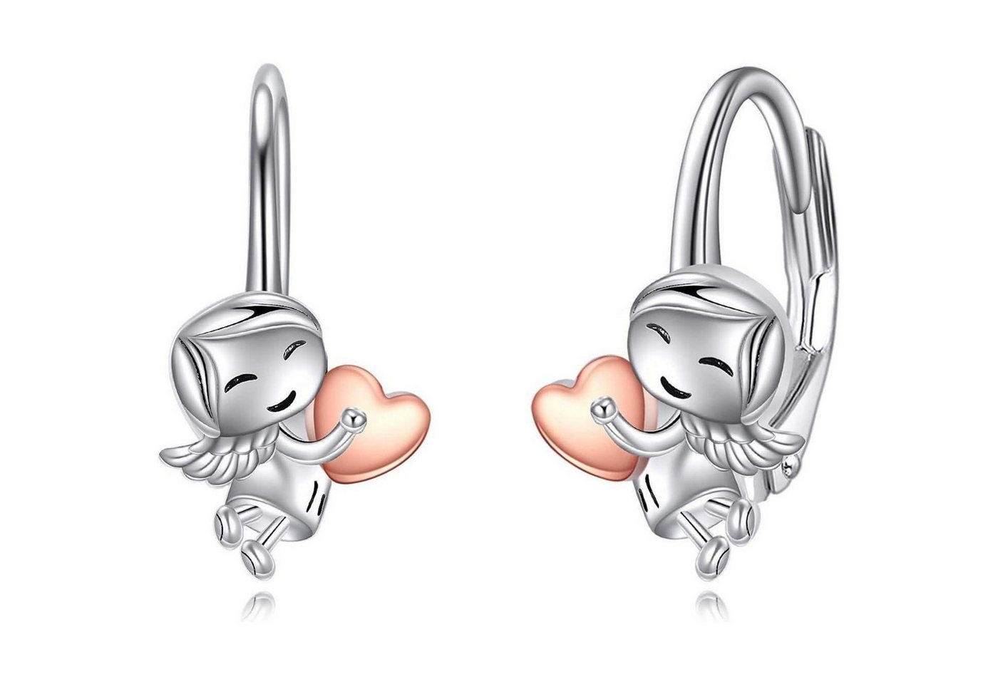 LuxusKollektion Schmuckset Ohrringe 925 Sterling Silber Leverback Einhorn Axolotl Engel von LuxusKollektion