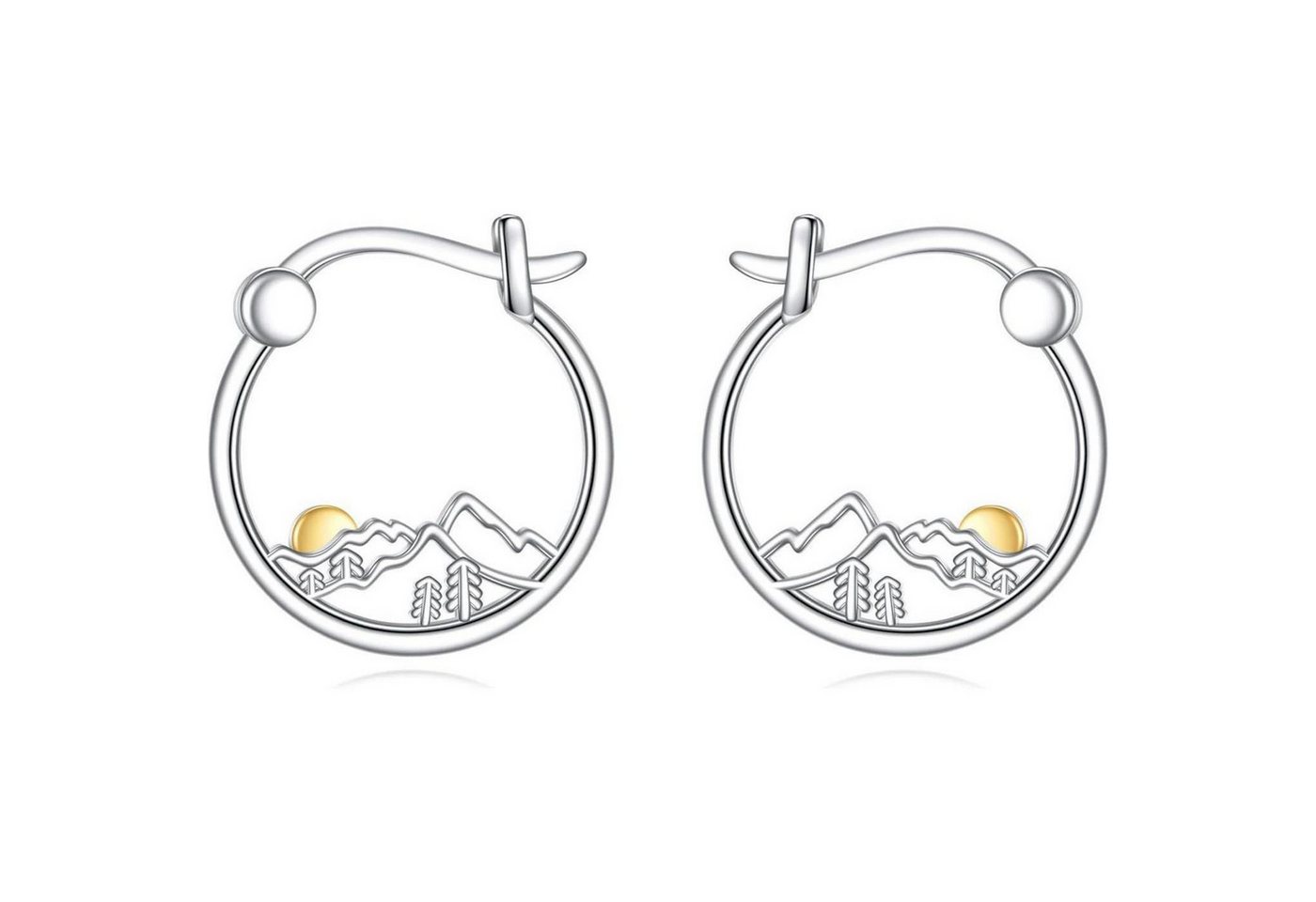 LuxusKollektion Schmuckset Ohrringe Creolen 925 Sterling Silber Bulldogge Katze Damen Berg von LuxusKollektion