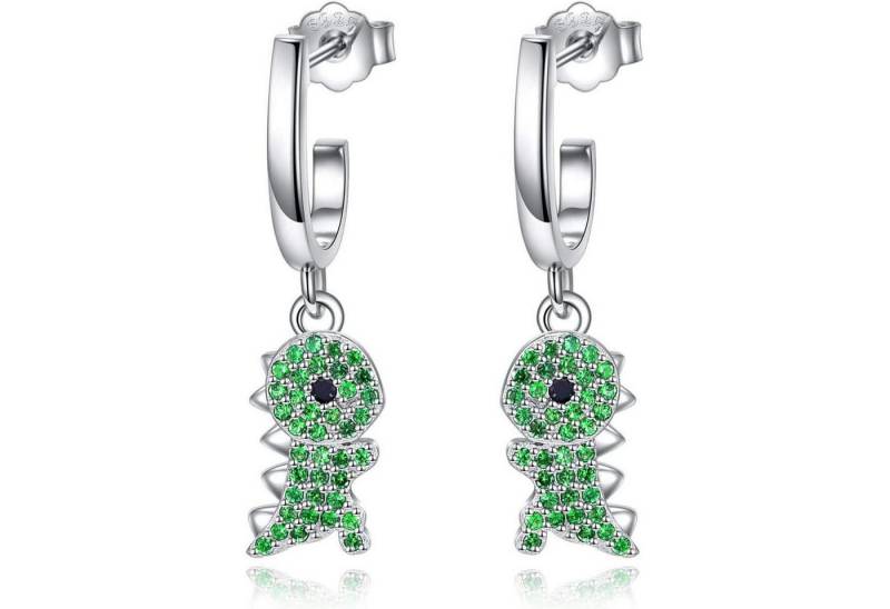 LuxusKollektion Schmuckset Ohrringe Damen Ohrstecker 925 Silber Tropfen Hypoallergen Dinosaurier von LuxusKollektion