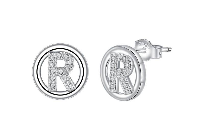 LuxusKollektion Schmuckset Ohrringe Initiale Buchstaben Silber 925 Damen Geschenk Silber-18 von LuxusKollektion