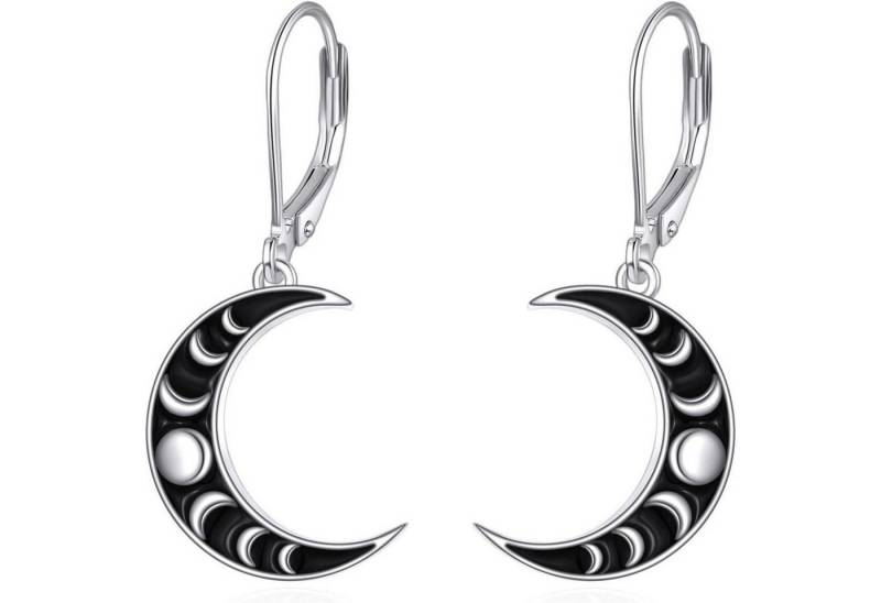 LuxusKollektion Schmuckset Ohrringe Keltisch Hängend Sterling Silber Mond Damen Mondphase von LuxusKollektion