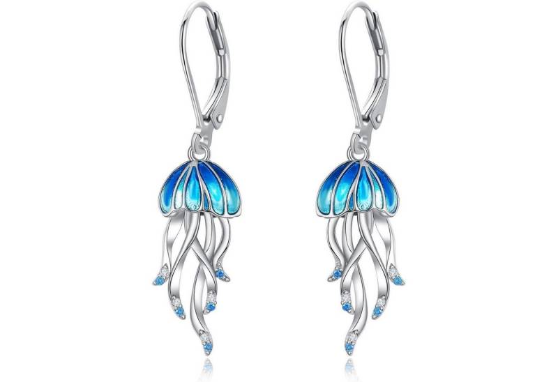 LuxusKollektion Schmuckset Ohrringe Kraken Schildkröten Damen 925 Silber Quallen von LuxusKollektion