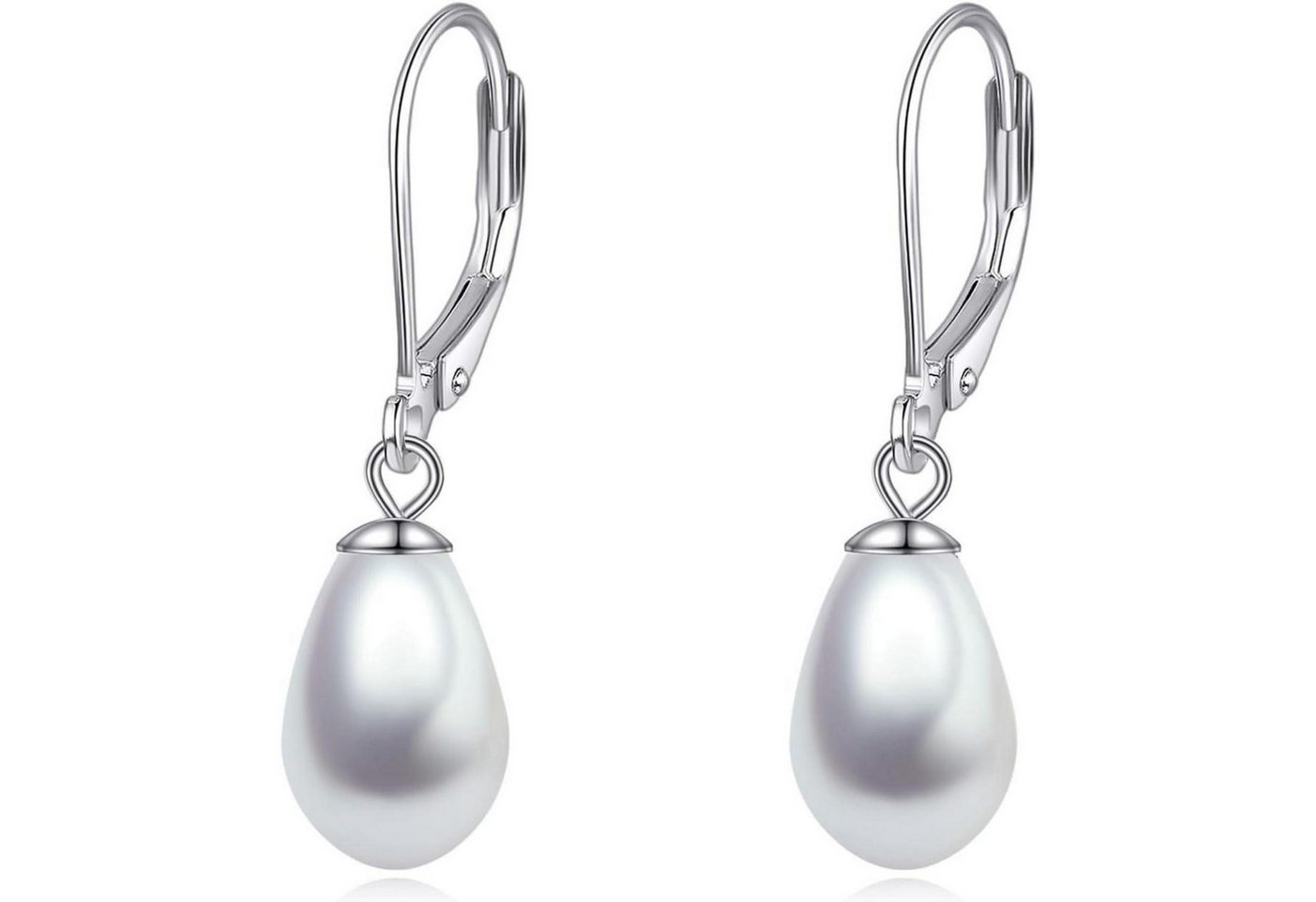 LuxusKollektion Schmuckset Ohrringe Perle Sterling Silber Hängend Damen Perle B von LuxusKollektion