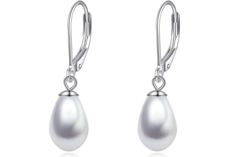 LuxusKollektion Schmuckset Ohrringe Perle Sterling Silber Hängend Damen Perle B von LuxusKollektion