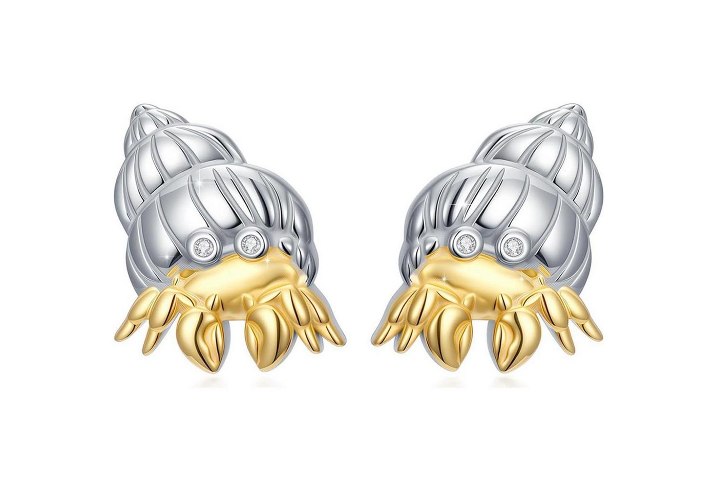 LuxusKollektion Schmuckset Ohrringe S925 Sterling Fledermaus Kolibri Hai Krabben Ohrringe von LuxusKollektion