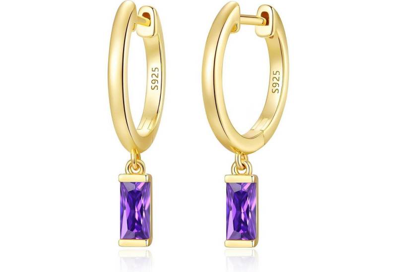 LuxusKollektion Schmuckset Ohrringe Silber 925 Gold Ohrstecker Zirkonia Damen Vergoldet-02-Feb von LuxusKollektion