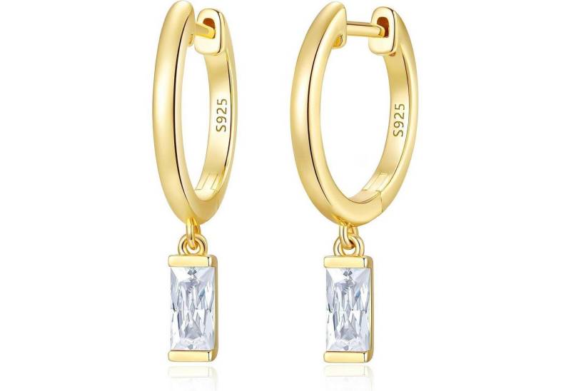 LuxusKollektion Schmuckset Ohrringe Silber 925 Gold Zirkonia Ohrstecker Damen Vergoldet-04-Apr von LuxusKollektion