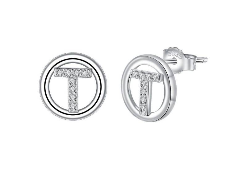 LuxusKollektion Schmuckset Ohrringe Silber 925 Initiale Buchstaben Damen Geschenk Silber-20 von LuxusKollektion
