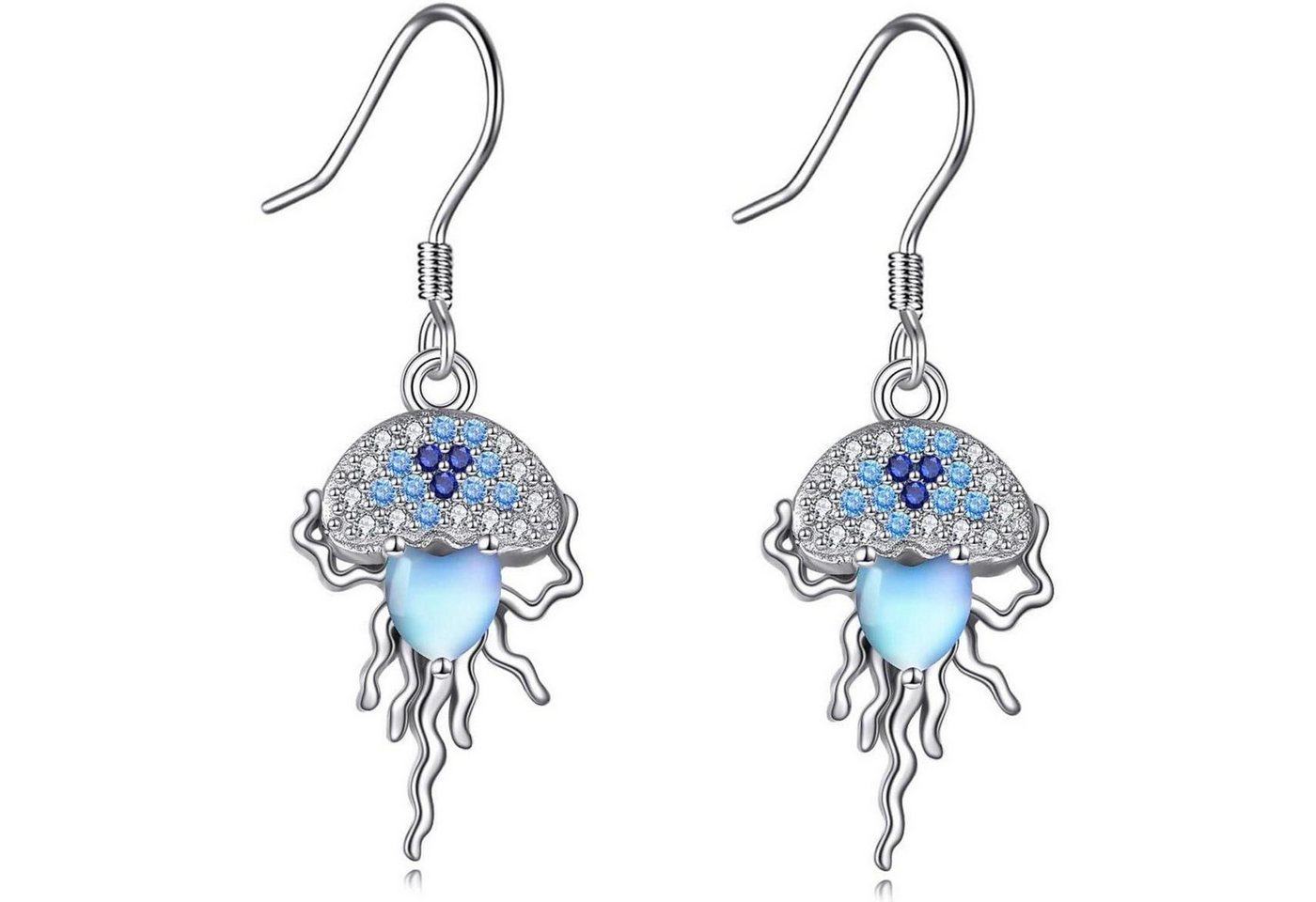 LuxusKollektion Schmuckset Ohrringe Sterling Silber Dinosaurier Frosch Eule Dangle Qualle von LuxusKollektion