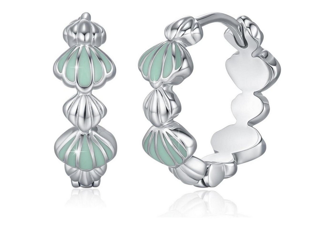 LuxusKollektion Schmuckset Ohrstecker S925 Silber Fledermaus Kolibri Kleine Blumenohrringe von LuxusKollektion