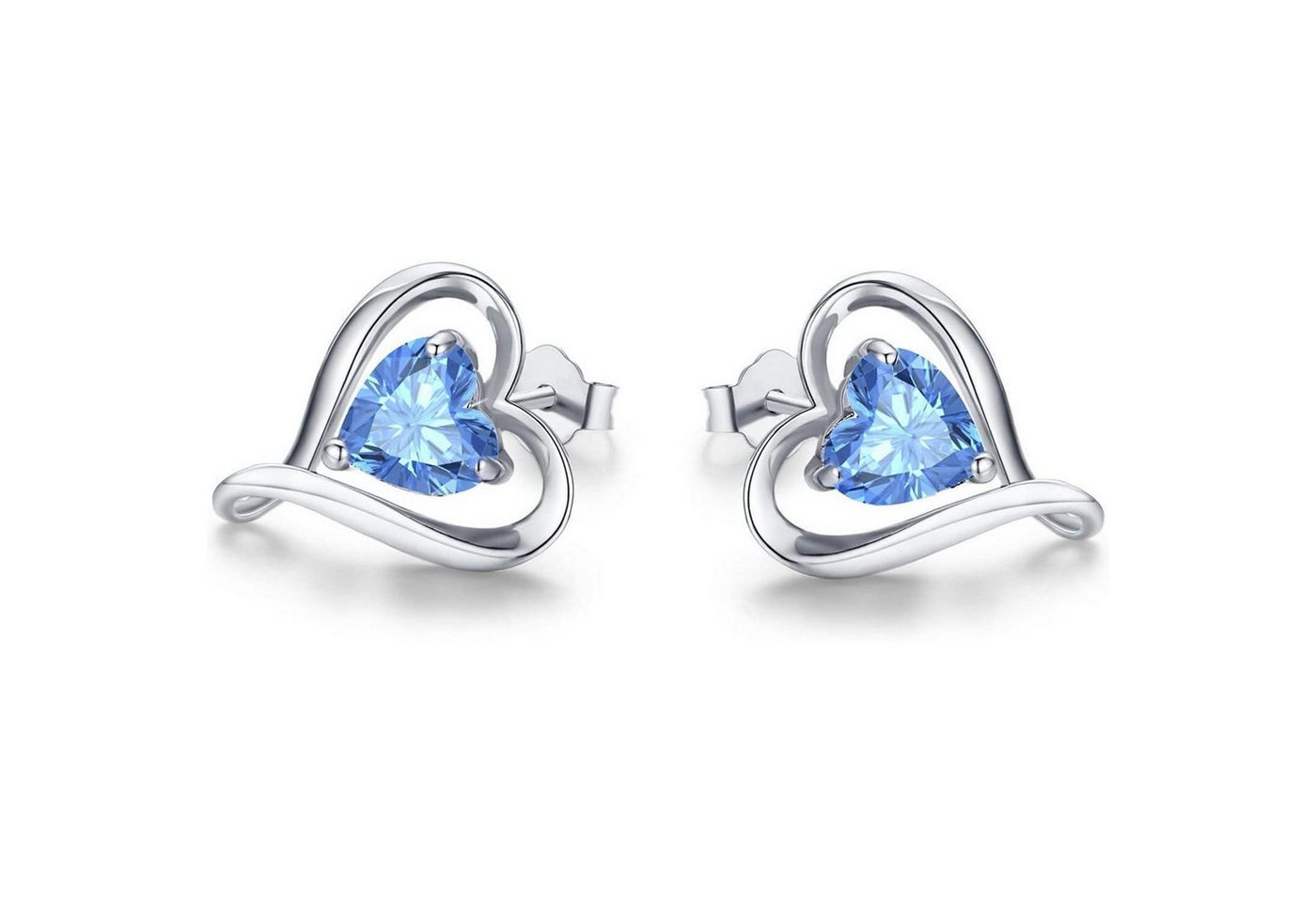 LuxusKollektion Schmuckset Ohrstecker Set Damen Rosegold Silber Gold Geschenke Silber12 von LuxusKollektion