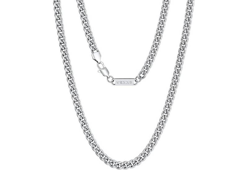 LuxusKollektion Schmuckset Panzerkette Herren 18K Gold Cuban Hip Hop Silbrig-4mm 66.0 Zentimeter von LuxusKollektion