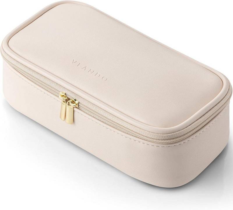 LuxusKollektion Schmuckset Reise Kosmetiktasche Damen Make Up Organizer wasserdichtes Leder von LuxusKollektion