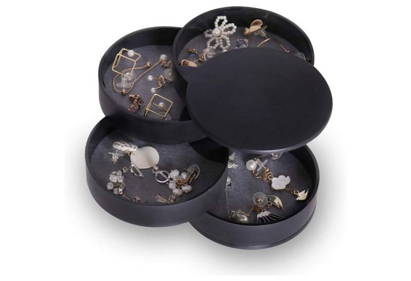 LuxusKollektion Schmuckset Schmuckaufbewahrung Schmuckkästchen Damen Mädchen 4 Ebenen Drehbar von LuxusKollektion