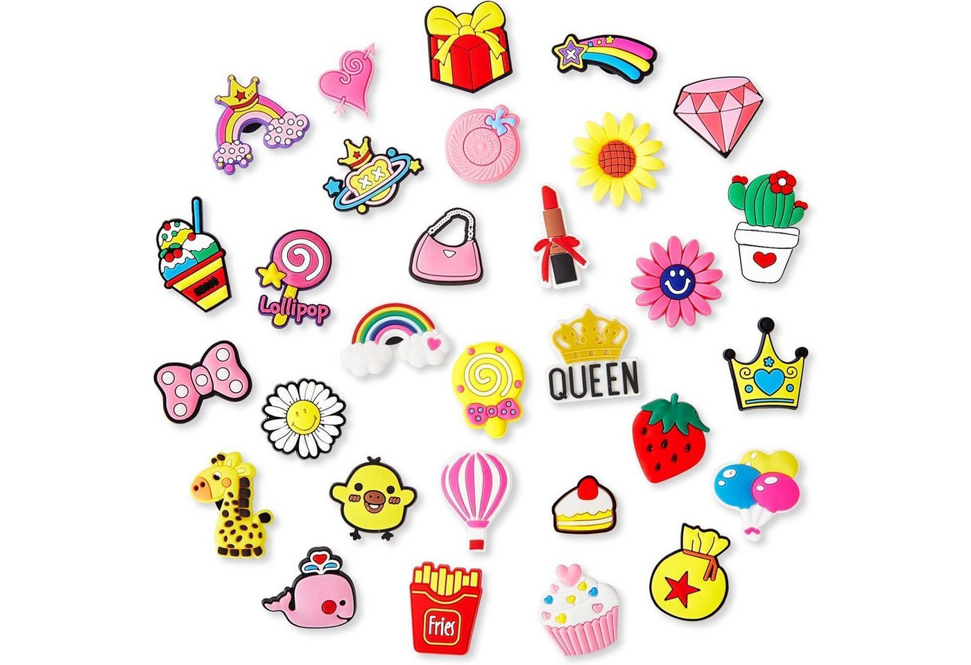 LuxusKollektion Schmuckset Schuhanstecker Clogs Schuhcharms Schuhschmuck Mädchen Frauen 30 Stück von LuxusKollektion