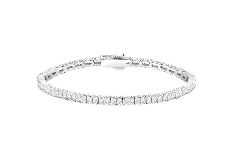 LuxusKollektion Schmuckset Tennisarmband Silber 925 Zirkonia Damen Silbrig-2mm 17.8 Zentimeter von LuxusKollektion