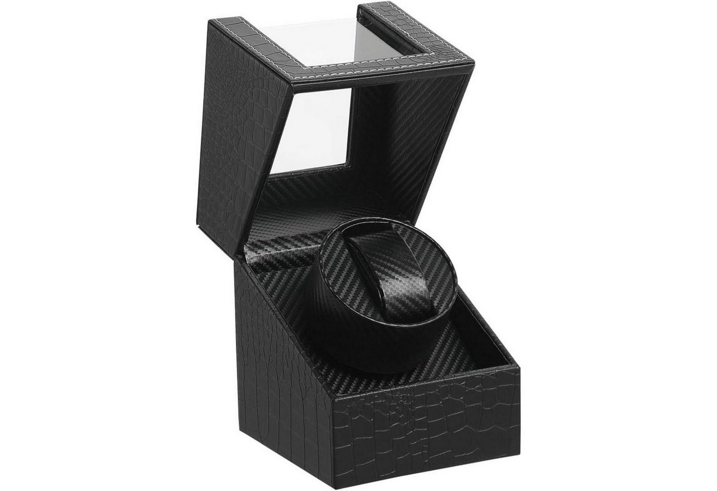 LuxusKollektion Schmuckset Uhrenbeweger Automatik Single PU Leder Batterie Muster der Krokodile von LuxusKollektion