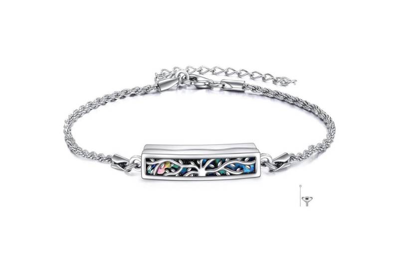 LuxusKollektion Schmuckset Urnenarmband Asche Sterlingsilber Kremation Anhänger Damen Lebensbaum von LuxusKollektion