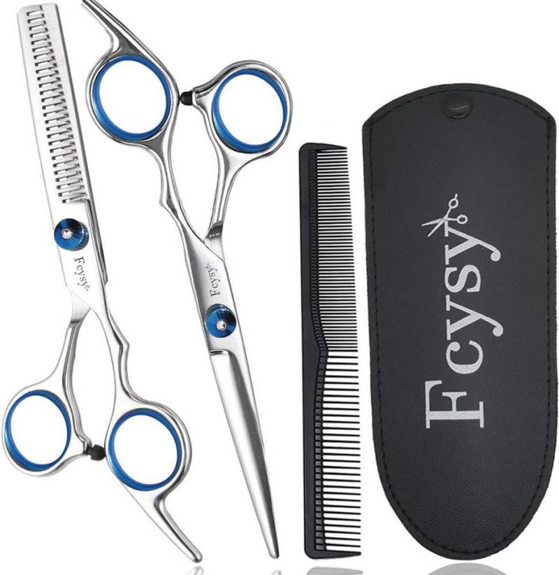 LuxusKollektion Schneidekamm Haarschere Effilierschere Set Profi Friseurschere Frauen Männer Hunde von LuxusKollektion