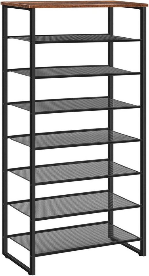 LuxusKollektion Schuhanstecker Schuhregal 8-stöckig Schwarz Schuhschrank 21-28 Paar Stabil Flur LuxusKollektion Schuhanstecker Schuhregal 8-stöckig Schwarz Schuhschrank 21-28 Paar Stabil Flur von LuxusKollektion
