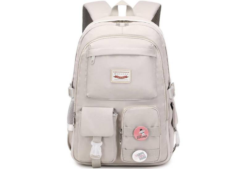 LuxusKollektion Schulrucksack Rucksack Damen Schulrucksack Mädchen Teenager Cute Anime Bookbag Grau von LuxusKollektion