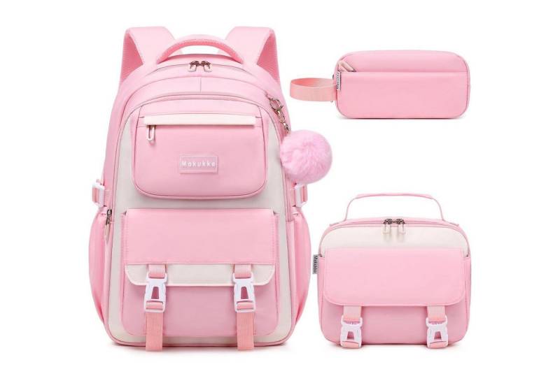 LuxusKollektion Schulrucksack Schulrucksack Mädchen Teenager Rucksack Schulranzen-Set wasserdicht von LuxusKollektion
