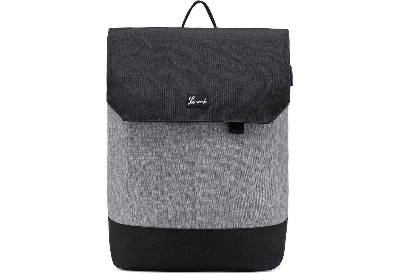 LuxusKollektion Schulrucksack Schulrucksack Mädchen wasserdicht Laptopfach Grau-schwarz 15,6 Zoll von LuxusKollektion