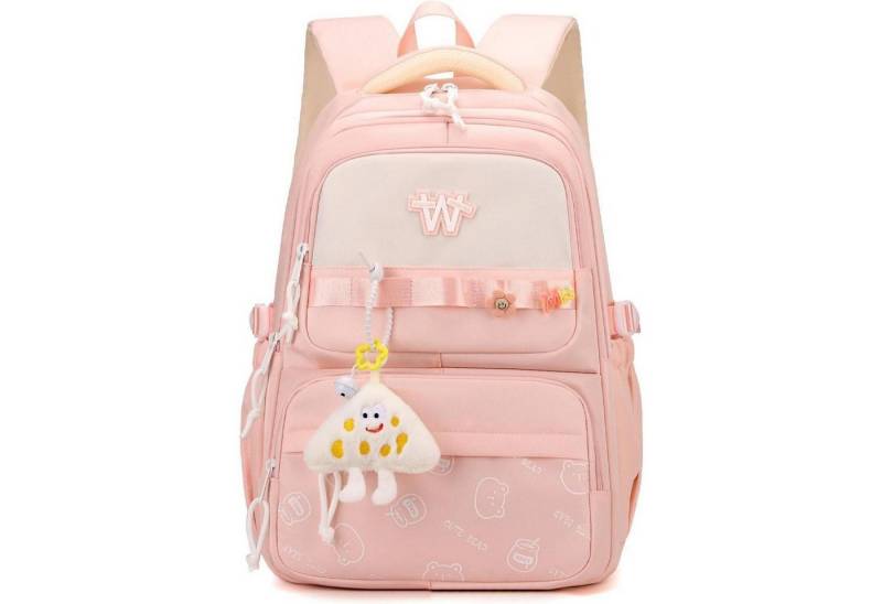 LuxusKollektion Schulrucksack Schulrucksack Mädchen wasserdicht Mehrfächer Pink 10pink von LuxusKollektion