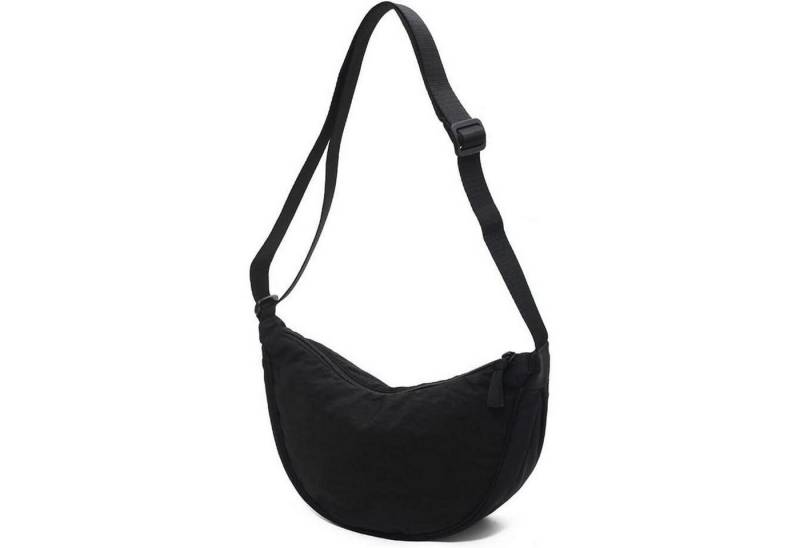 LuxusKollektion Schultertasche Damen Crossbody Schultertasche Halbmond Schwarz Verstellbarer von LuxusKollektion