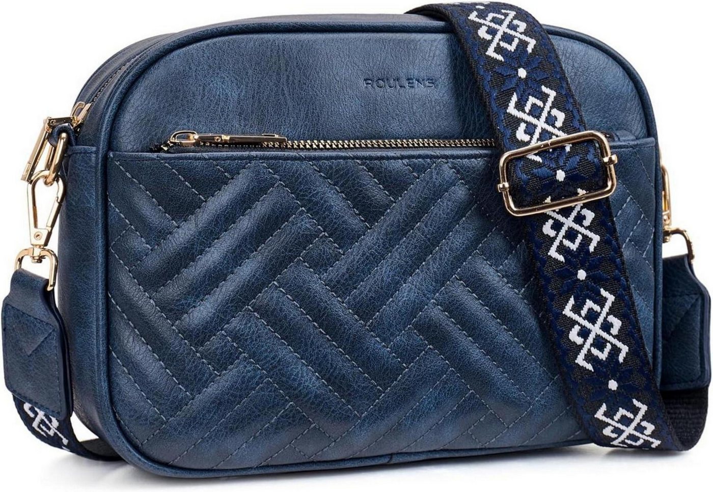 LuxusKollektion Schultertasche Gesteppte Damen Umhängetasche aus PU Leder mit RFID Schutz von LuxusKollektion