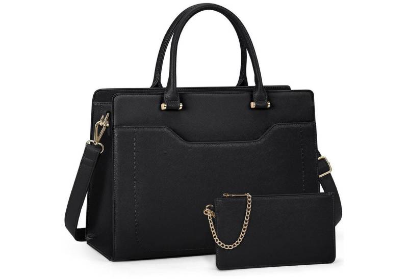 LuxusKollektion Shopper Damen Shopper Groß 15.6 Zoll Laptop Handtasche PU Leder Wasserdicht von LuxusKollektion