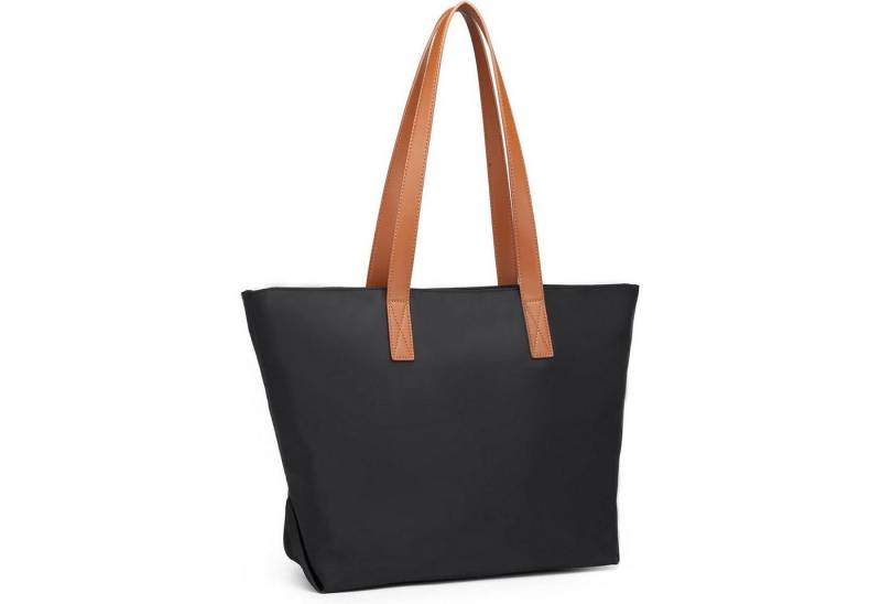 LuxusKollektion Shopper Damen Shopper Nylon wasserdicht Henkeltasche Laptop-Schultertasche von LuxusKollektion