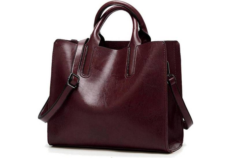 LuxusKollektion Shopper Damen Shopper Schultertasche PU-Leder Umhängetasche Handtasche Quadrat von LuxusKollektion