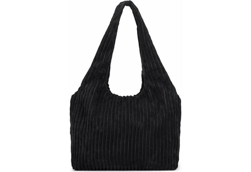 LuxusKollektion Shopper Handtasche Damen Groß Shopper Schule Arbeit Einkauf Reisen Schwarz von LuxusKollektion