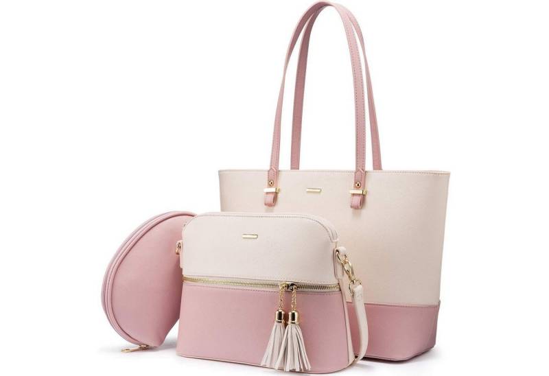 LuxusKollektion Shopper Handtasche Damen Schultertasche Set Shopper Groß Umhängetasche von LuxusKollektion