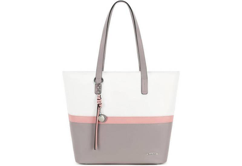 LuxusKollektion Shopper Handtasche Damen Shopper Büro Schule Einkauf Grau von LuxusKollektion