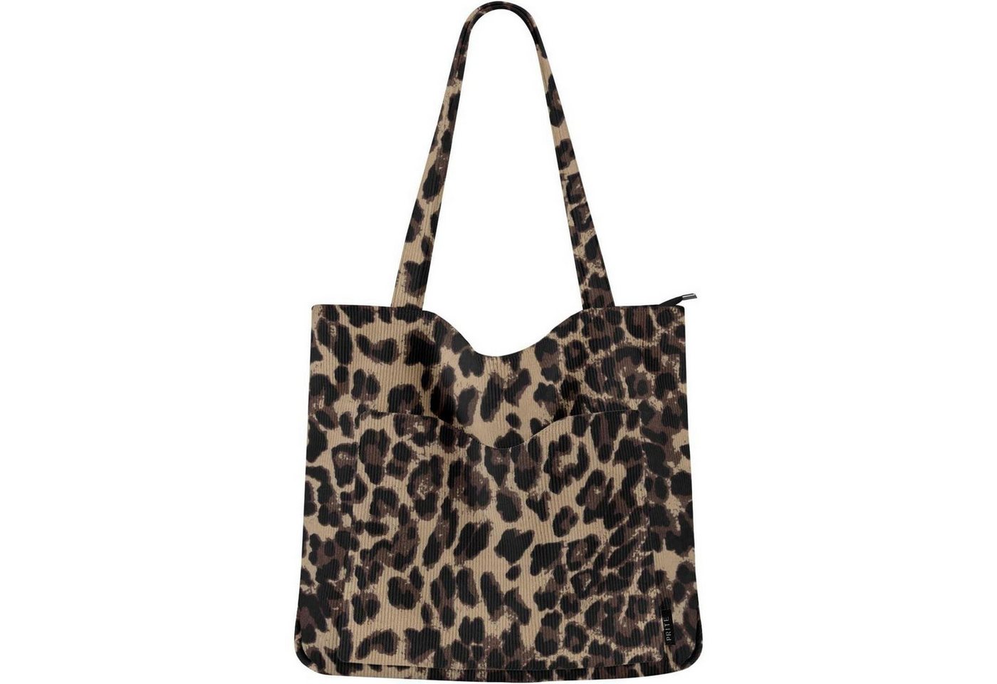 LuxusKollektion Shopper Handtasche Damen Shopper Umhängetasche Cord Leopardenmuster von LuxusKollektion