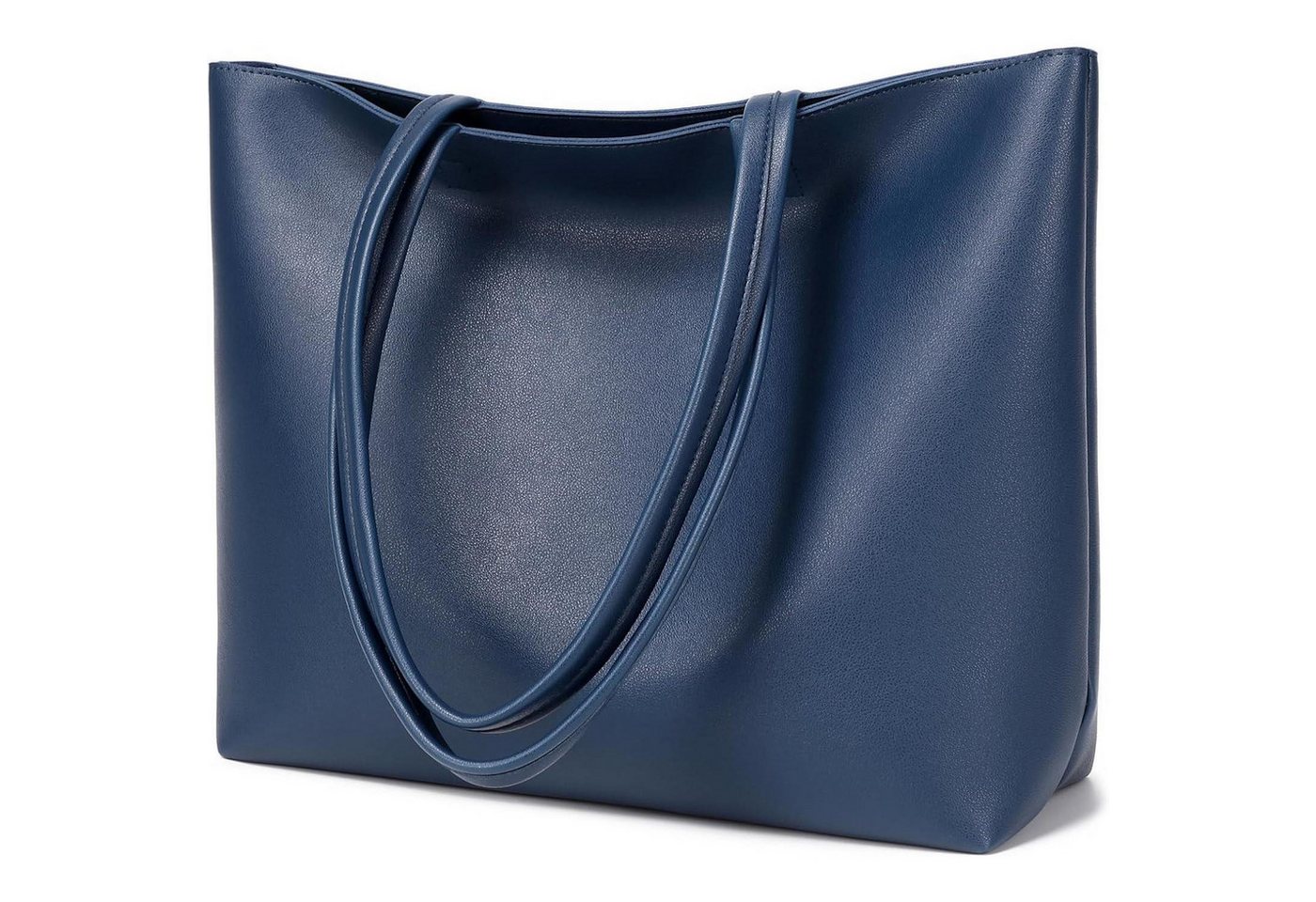 LuxusKollektion Shopper Handtaschen Henkeltaschen Damen Tote Reißverschluss Dark Blue von LuxusKollektion
