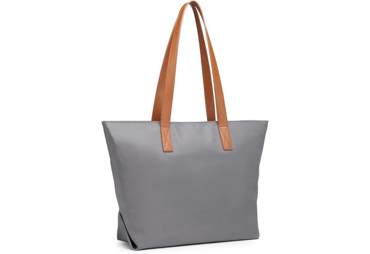 LuxusKollektion Shopper Shopper Damen Nylon wasserdicht 13 Zoll Laptoptasche Grau von LuxusKollektion