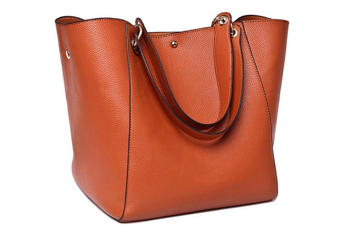 LuxusKollektion Shopper Taschen Damen Leder Groß Shopper Henkeltasche Schultasche Braun von LuxusKollektion