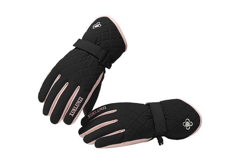 LuxusKollektion Skihandschuhe Skihandschuhe Damen Touchscreen Winter Snowboard Gitter-Schwarz von LuxusKollektion