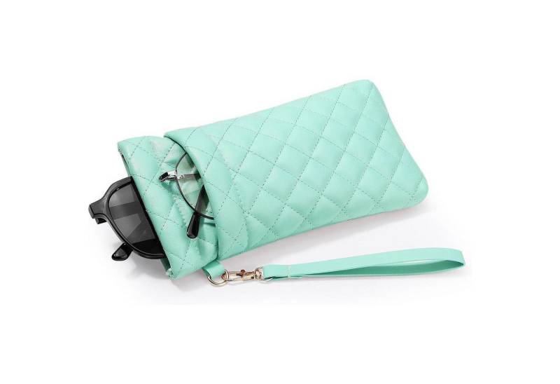 LuxusKollektion Sonnenbrille Brillenetui PU Leder Handschlaufe Damen Herren Sonnenbrille Minzgrün von LuxusKollektion