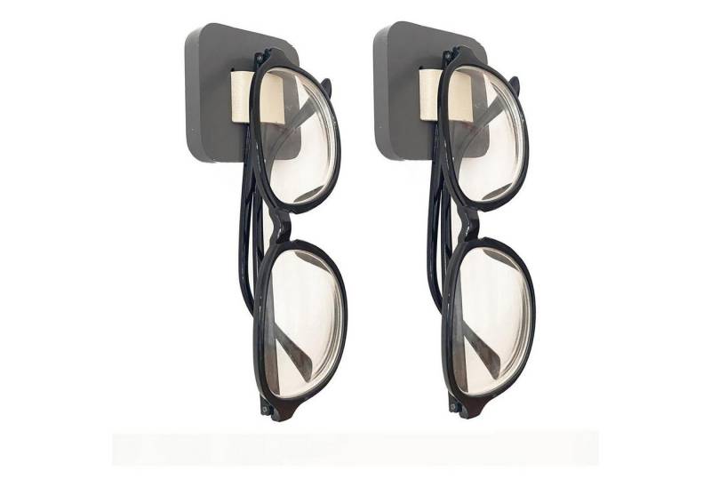 LuxusKollektion Sonnenbrille Brillenhalter Brillenständer Wandmontage Sonnenbrillen 6*6cm Grau X 2 von LuxusKollektion