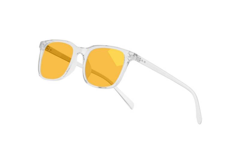 LuxusKollektion Sonnenbrille Computerbrille PC Gaming Blue Light Damen Herren Klar Hell Orange89% von LuxusKollektion